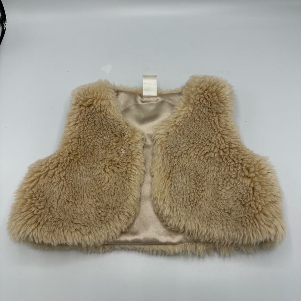 H&M Girls Faux Fur Vest Size 18-24 Months